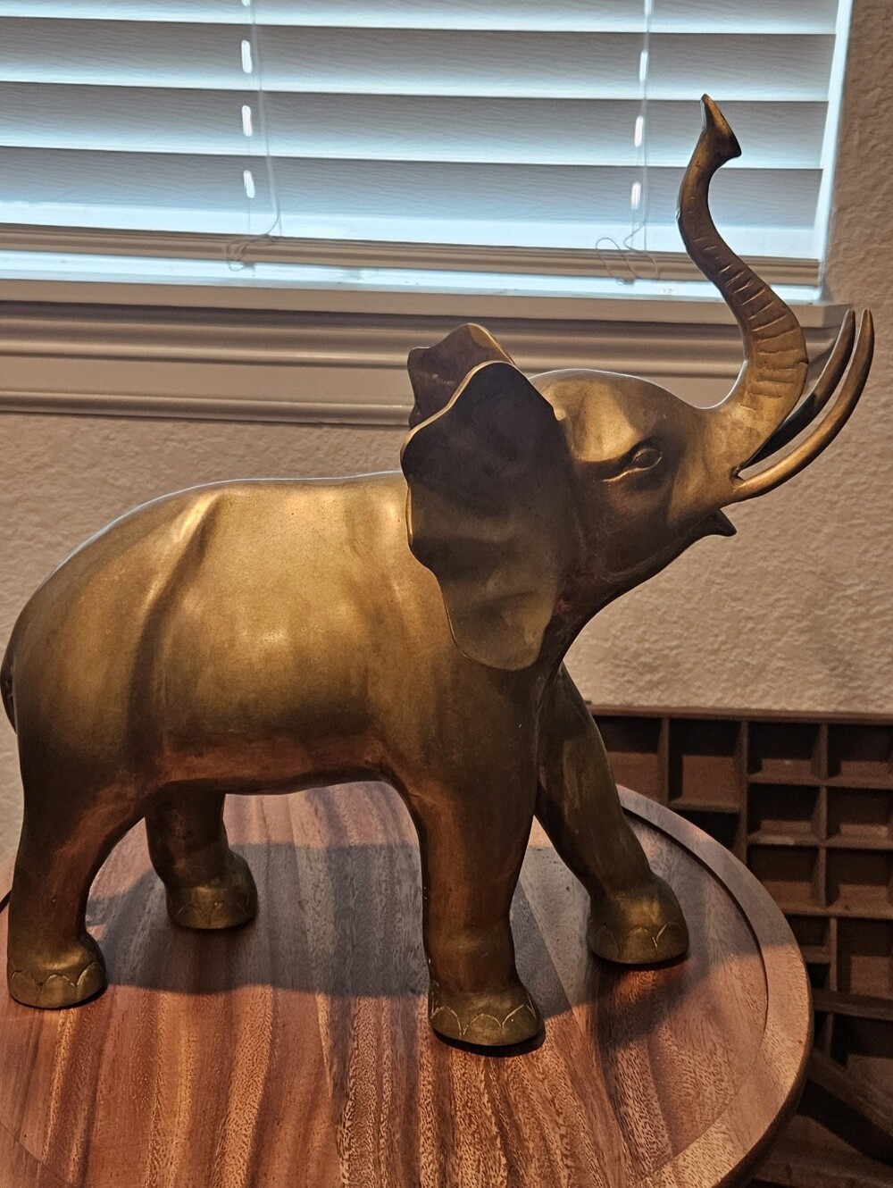 Solid Brass VTG elephant Sculpture